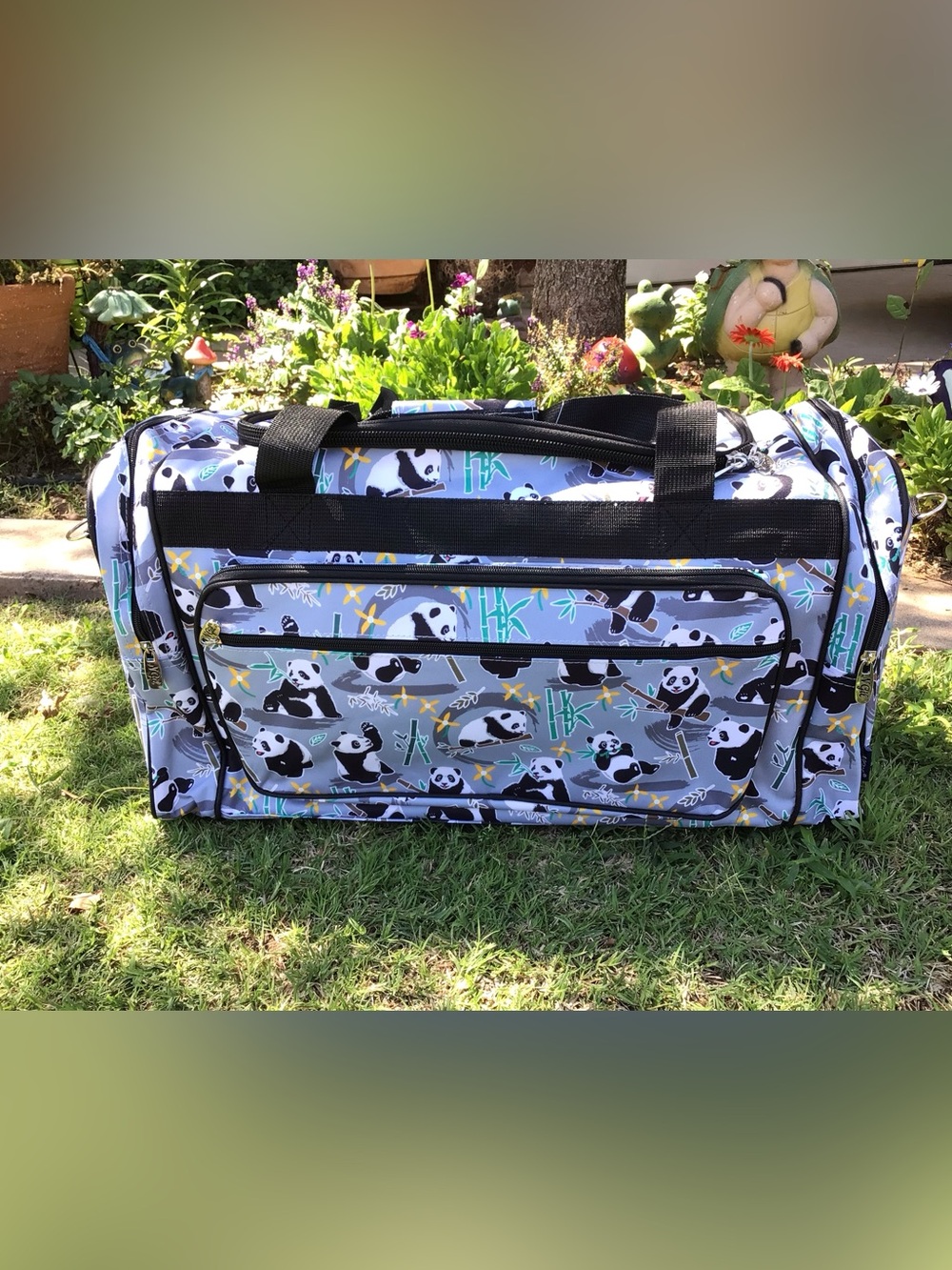 XLarge Panda Print Dufflebag
